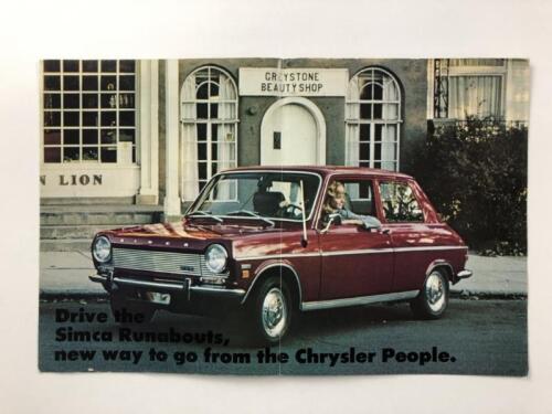 SIMCA: An interesting 1968 Simca model range sales brochure