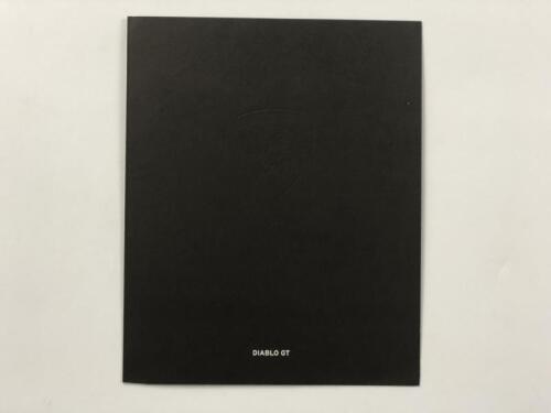 LAMBORGHINI: A Lamborghini Diablo GT sales brochure