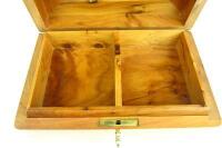 TIMBER BOX: A Burr Thuya domed desk box - 5