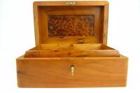 TIMBER BOX: A Burr Thuya domed desk box - 6