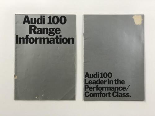 AUDI: Two Audi 100 sales brochures