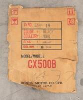 1981 Honda CX500B&nbsp;(New Video Added) [Location: Melbourne] - 94