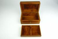 TIMBER BOX: A Burr Thuya domed desk box - 7