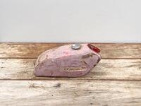 SUZUKI: A 1960s or 1970s Suzuki trail bike fuel tank