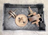 BSA: A BSA crank shaft thought to suit an A10 model and also a BSA drive side fly wheel
