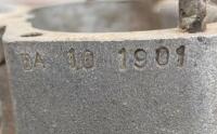 BSA: A BSA D10 crank case with timing cover, stamped 'DA 10 1901' - 3