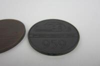 PORSCHE: Eight Porsche medallions depicting various Porsche racing and road cars including the 936, 959, 928,944. - 2