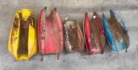 FUEL TANKS: A group of five Japanese make fuel tanks - 2