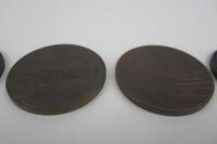 PORSCHE: Eight Porsche medallions depicting various Porsche racing and road cars including the 936, 959, 928,944. - 3