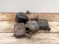 OIL TANKS: A group of five oil tanks