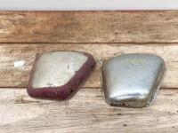 TRIUMPH: Two late 1960s or early 1970s Triumph 650cc drive frame covers