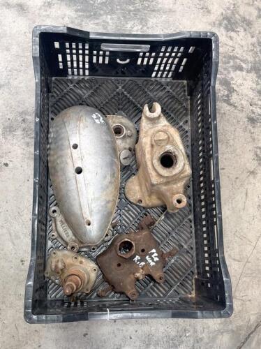 ENGINE PARTS: A group of six assorted engine parts
