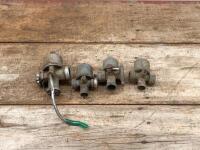 VILLIERS: A group of four Villiers carburettors