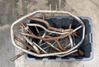 HANDLE BARS: A group of assorted handle bars