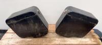 PANNIERS: A pair of wooden panniers