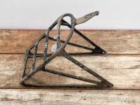 HARLEY-DAVIDSON: A circa 1930s Harley-Davidson saddle rack