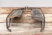 BSA: A BSA leg shields assembly, possibly circa 1950s - 2