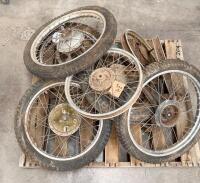 WHEELS: A group of eight wheels thought to all be of Japanese manufacture - 2
