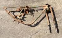 BSA: A 1948/49 BSA Bantam frame with front forks