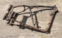 NORTON: A circa 1950 Norton plunger model 7 twin E12 frame