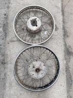 MATCHLESS: An AJS/Matchless late 1950s front & rear wheel&nbsp; - 2