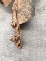 TAIL PLATE: A British tail plate and mud guard with rare clamp piece attached to end of guard - 2