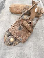 TAIL PLATE: A British tail plate and mud guard with rare clamp piece attached to end of guard - 3