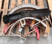 MUD GUARDS: A group of ten assorted front and rear mud guards