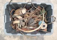 AUTOJUMBLE: A container tub with assorted small various parts