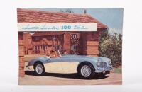 AUSTIN HEALY: A late 1950s Austin Healey 100 Six two page fold out sales brochure