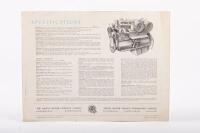 AUSTIN HEALY: A late 1950s Austin Healey 100 Six two page fold out sales brochure - 3