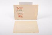 VAUXHALL: A circa 1930s Vauxhall&nbsp;Light-Six 12 & 14 H.P. Castrol Lubrication chart