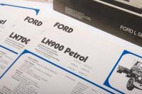 FORD TRUCKS: A circa 1978 Ford Trucks L Series sales brochure kit - 2