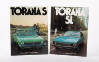 TORANA: Two Holden Torana&nbsp;sales brochures&nbsp;including a 1976&nbsp;'Torana's - Latest Edition Of A Best Seller' and a 1976&nbsp;'Torana SL - Luxury At A Price You Can Handle'&nbsp;sales brochure