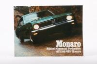 MONARO: A Monaro&nbsp;sales brochure&nbsp;including a 'Monaro Holden's Command Performers GTS350/GTS/Monaro'&nbsp;sales brochure