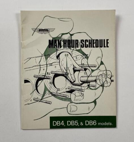 ASTON MARTIN: An original Aston Martin 'Man Hour Schedule' for DB4, DB5, & DB6 models