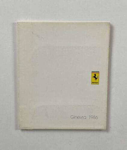 FERRARI: A 1986 Geneva motor show information kit. Ferrari engine photographs