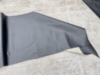 EVERFLEX: A partial roll of black Everflex style hood material. [Location: Sydney] - 5