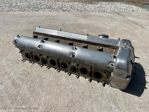 JAGUAR: A cylinder head to suit Mark 10 and possibly 3.8 E-Type, complete with camshafts, cam covers and 6 valves, #ZB3373-8. [Location: Sydney]
