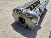 JAGUAR: A cylinder head to suit Mark 10 and possibly 3.8 E-Type, complete with camshafts, cam covers and 6 valves, #ZB3373-8. [Location: Sydney] - 7