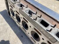 JAGUAR: A cylinder head to suit Mark 10 and possibly 3.8 E-Type, complete with camshafts, cam covers and 6 valves, #ZB3373-8. [Location: Sydney] - 12