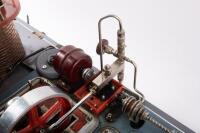 A Wilesco&nbsp;Model D-32 model steam engine, comprising of a horizontal boiler, powering a twin cylinder steam engine&nbsp; - 3