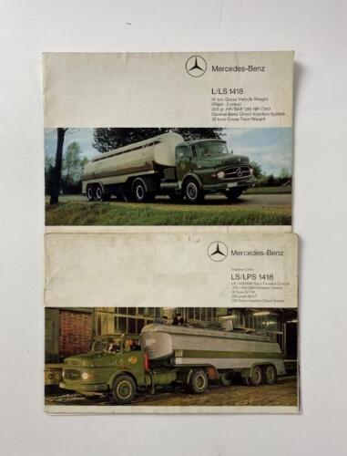 MERCEDES-BENZ TRUCKS: Two Mercedes-Benz truck sales brochures. Mercedes-Benz L/LS 1418, LS/LPS 1418 brochures