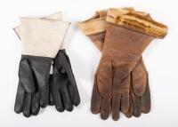 GLOVES: Two pairs of circa 1940s / 1950s leather motorcycle gloves