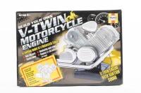 V-TWIN ENGINE: A Haynes 'Build Your Own' V-Twin motorcycle battery operated working engine model kit