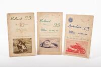 BATHURST TOURIST TROPHY: Three 1960s official programs from the Australian Tourist Trophy event held at Mount Panorama, Bathurst NSW