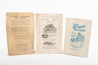 BATHURST TOURIST TROPHY: Three 1950s official programs from the Australian Tourist Trophy event held at Mount Panorama, Bathurst NSW - 2
