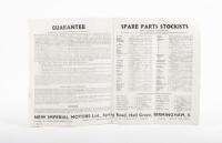NEW IMPERIAL: A circa 1933 New Imperial model range brochure, 16 pages - 2