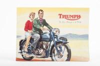 TRIUMPH: A 1953 Triumph model range sales brochure
