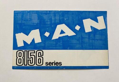 M.A.N: A M.A.N 8156 series sales brochure